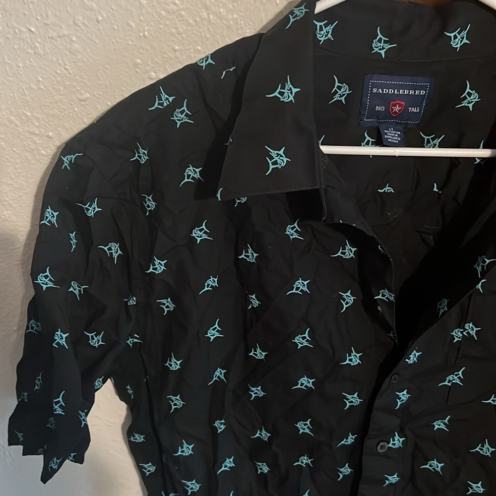 Saddlebred swordfish button up LT - Picture 4 of 7